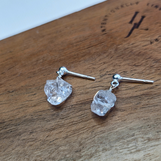intentionally linked jewelry herkimer diamond contemporary minimalist