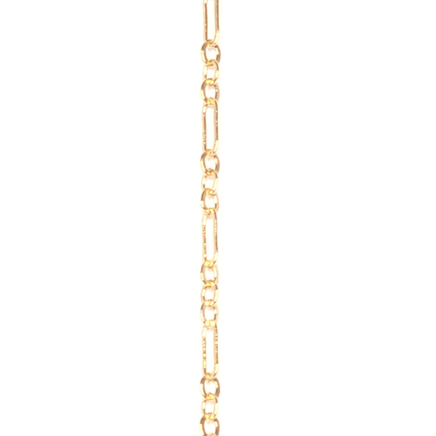 Loop and circle pattern chain in 14k gold fill, designed for movement, mystery, and strength — permanent jewelry by Intentionally Linked Jewelry.