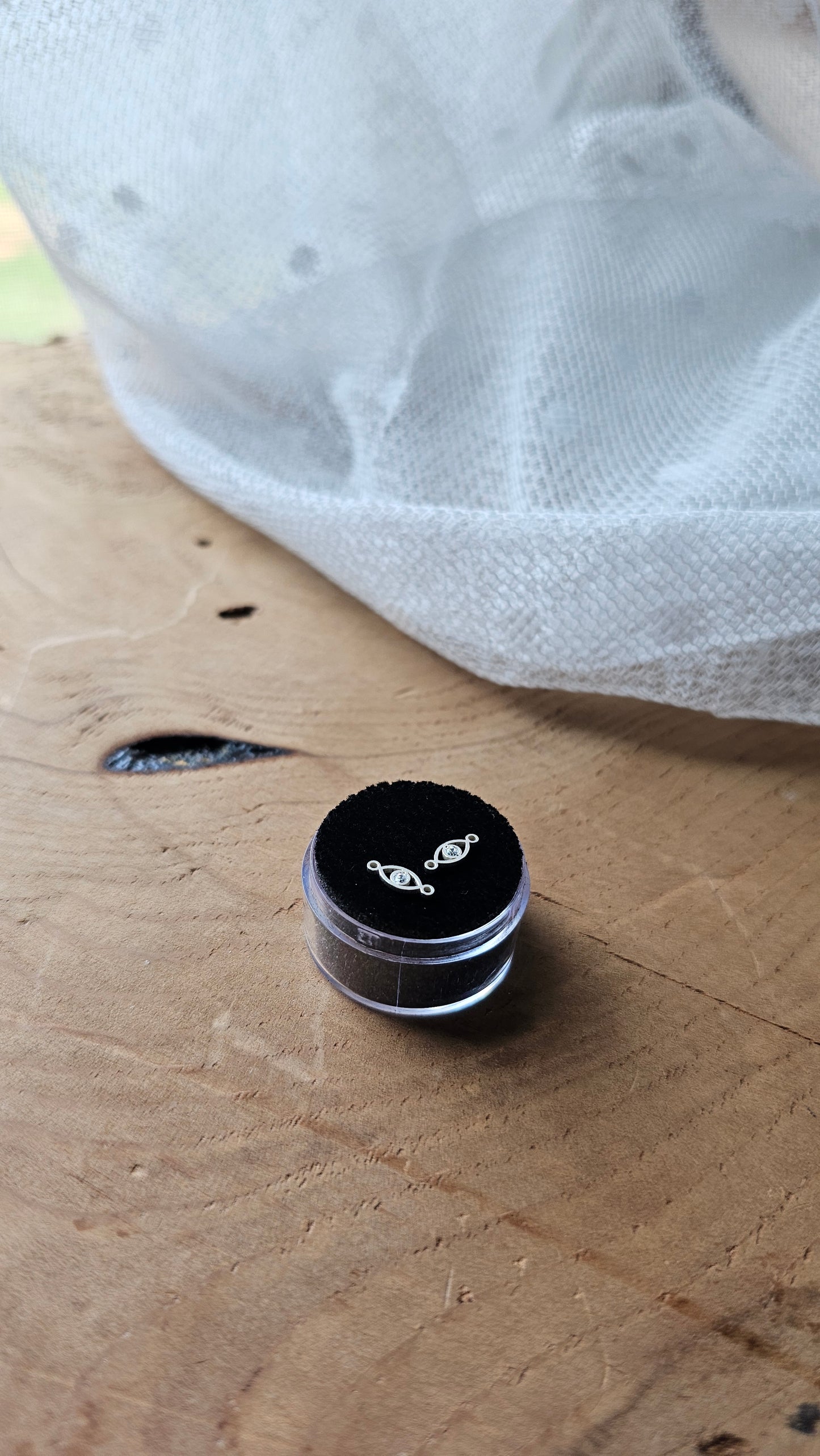 Evil Eye Connector | Sterling Silver | Spiritual & Intentional Permanent Jewelry | Be Intentionally Linked