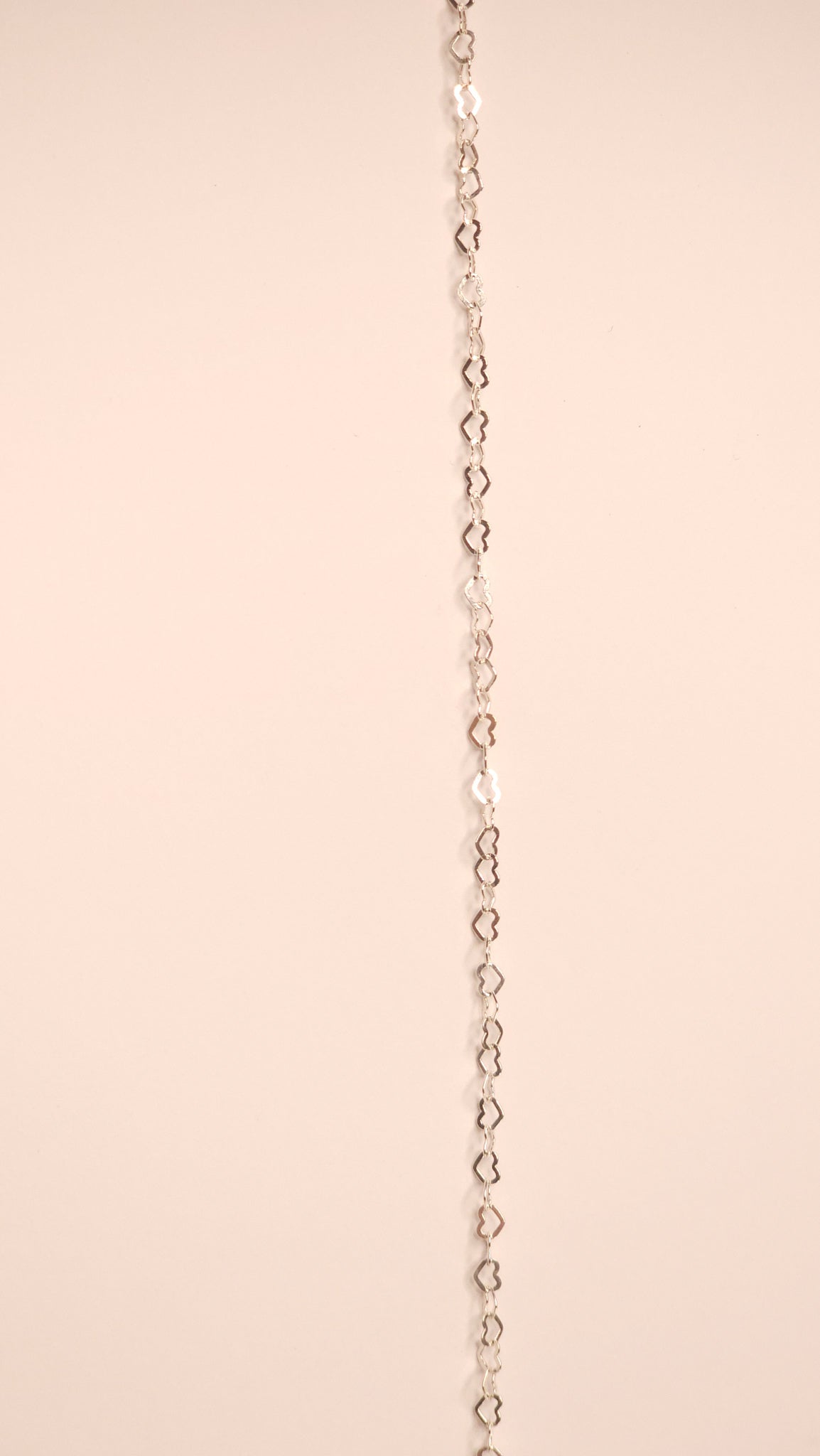 Amour |Flat heart| Sterling Silver| Permanent Jewelry| Be Intentionally Linked