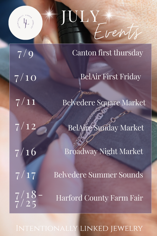 Intentionally Linked Permanent Jewelry will be at WTMD thursday concert In Baltimore MD