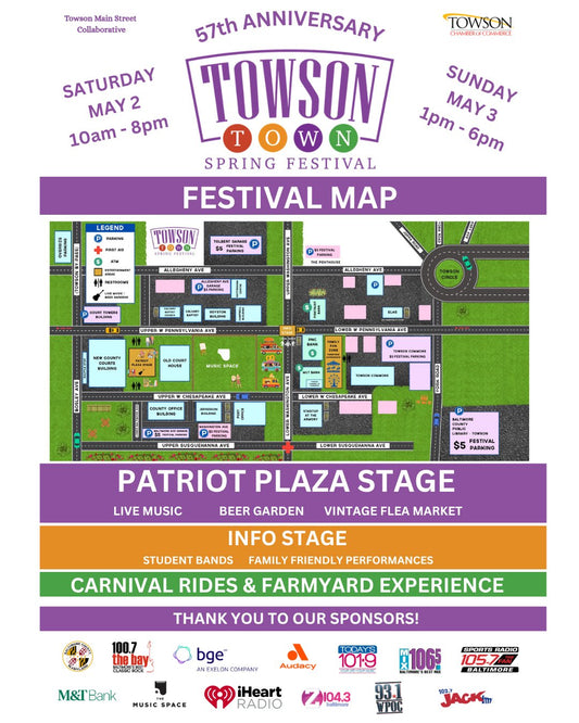 Intentionally Linked Permanent Jewelry on Festival Map in Towson Maryland 