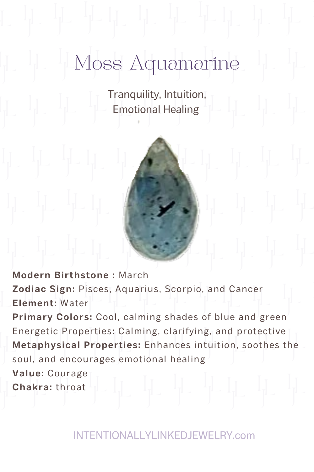 Moss Aquamarine: The Rare Gemstone for Tranquility, Intuition & Emotional Healing