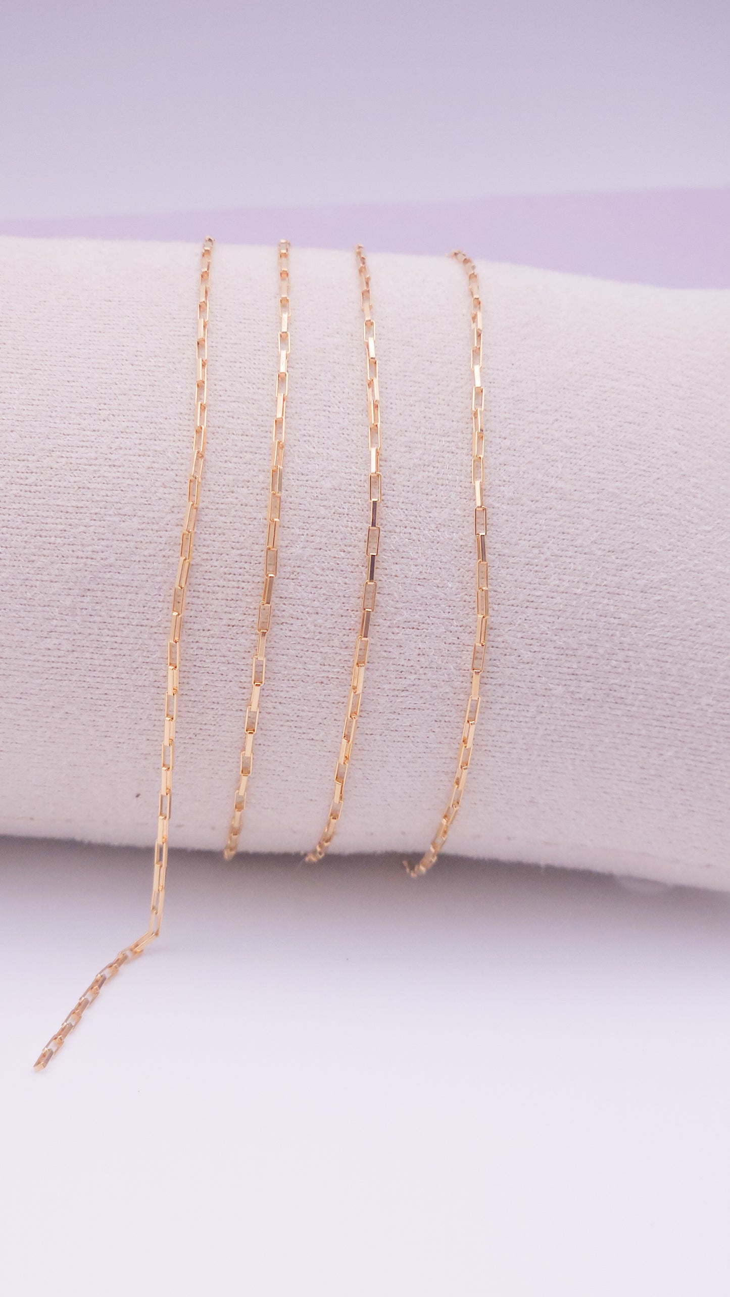 14k GF Paperclip Elongated Paperclip Chain