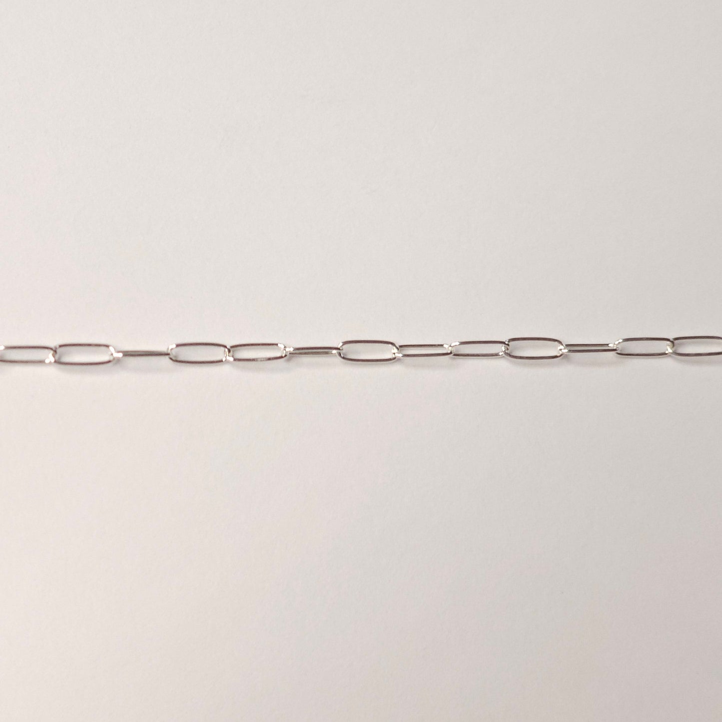 sterling silver paper chain for permanent jewelry By intentionally linked jewelry 