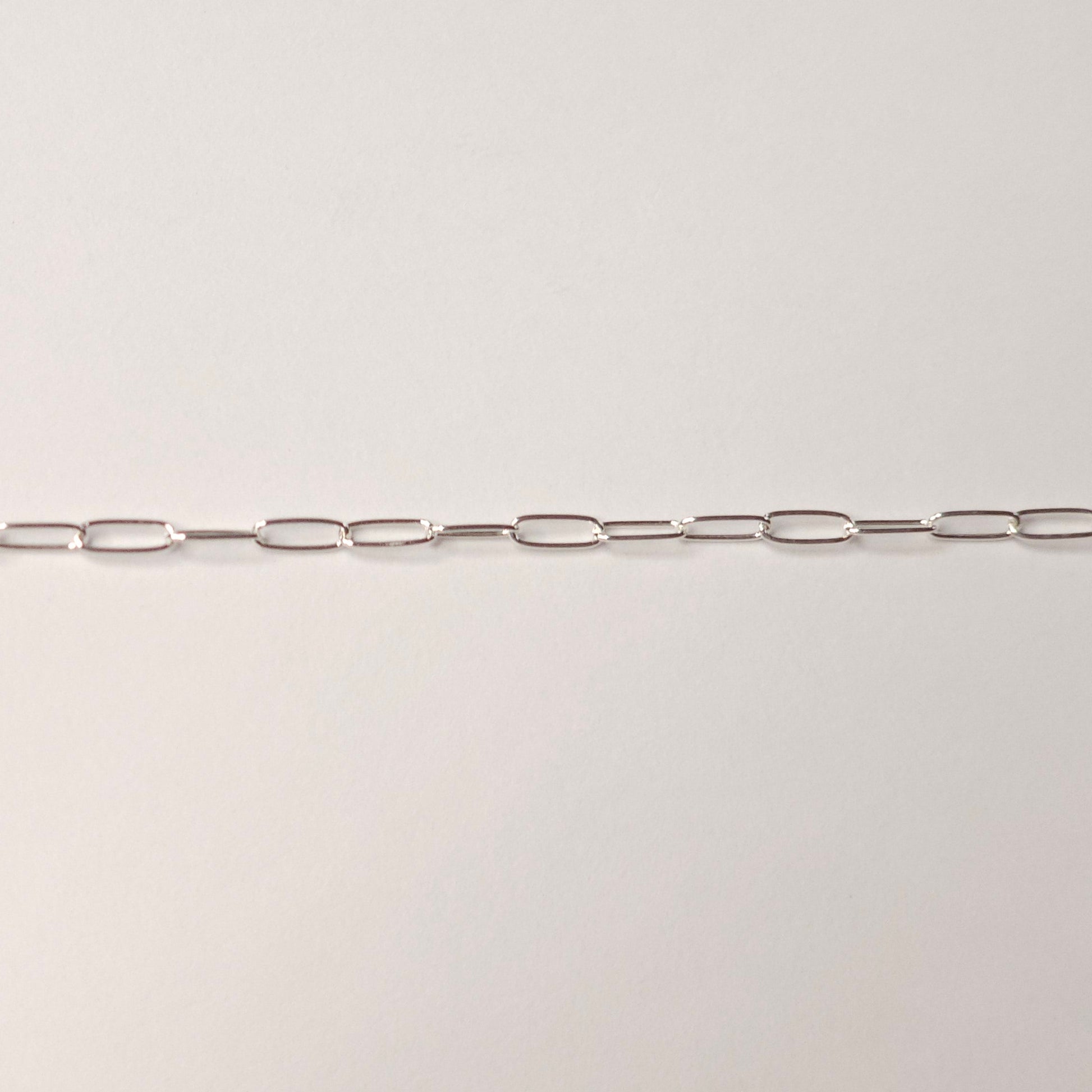 sterling silver paper chain for permanent jewelry By intentionally linked jewelry 