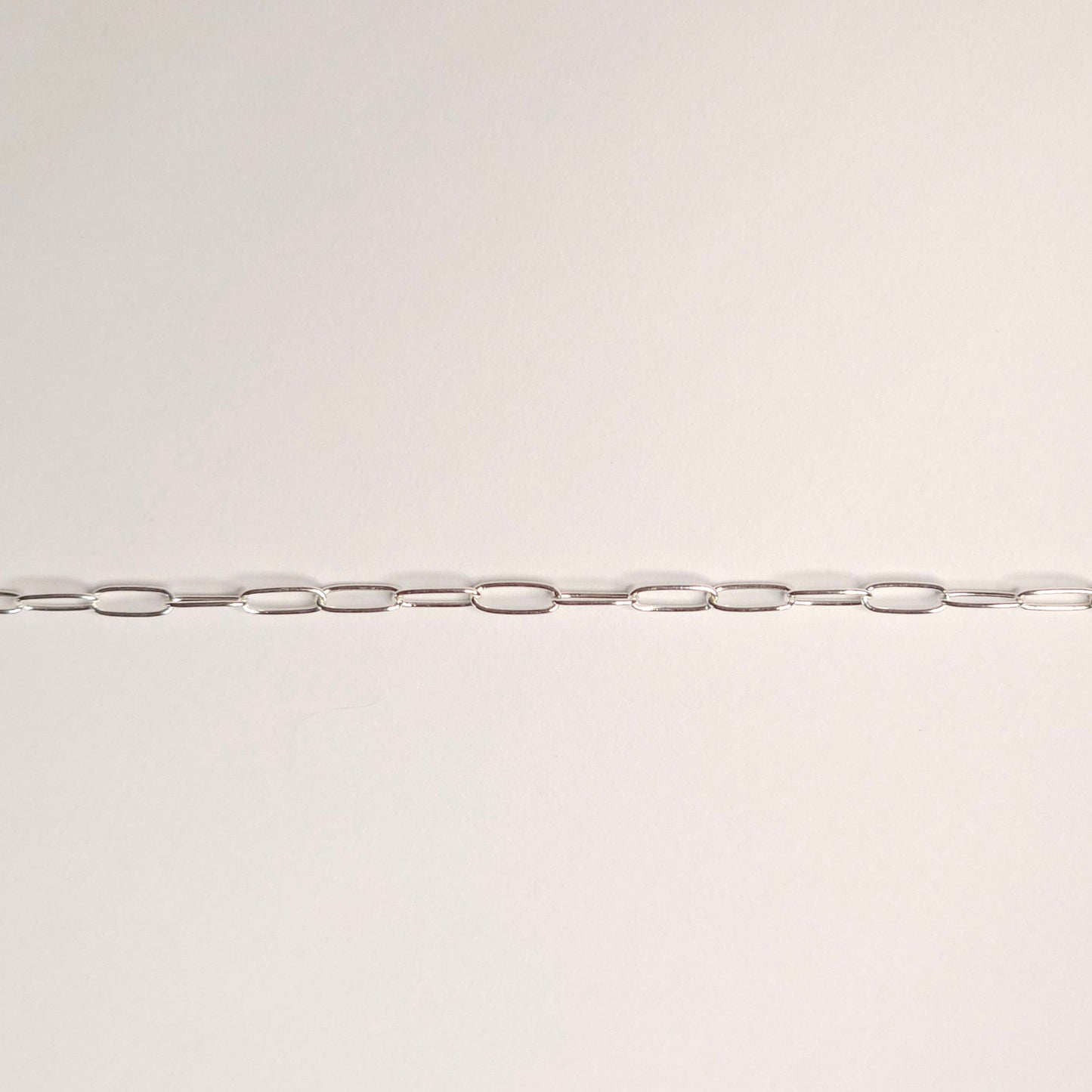 round paperclip chain in sterling silver by intentionally linked jewelry for permanent jewelry in fallston maryland 