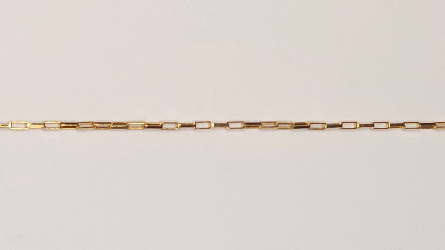 Aurora | Elongated Rolo Paperclip | 14k Gold Filled | Permanent Jewelry | Be Intentionally Linked