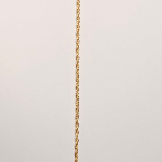 Medium rope chain with a 1.4mm link—designed to reflect light with every twist and turn. Azura adds golden texture and everyday strength to your permanent jewelry. Intentionally Linked Jewelry is the best for permanent jewelry in Maryland