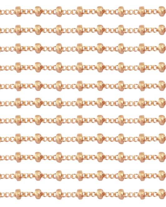 Double dot satellite chain | 14k Gold filled | Baltimore Permanent Jewelry