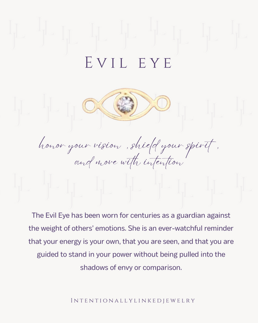 Evil Eye Connector | 14k Gold Filled | Spiritual & Intentional Permanent Jewelry