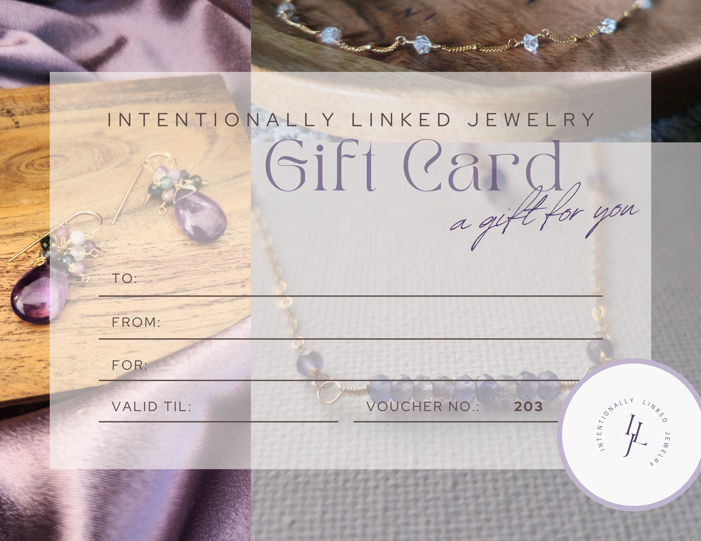 Intentionally Linked Jewelry gift card