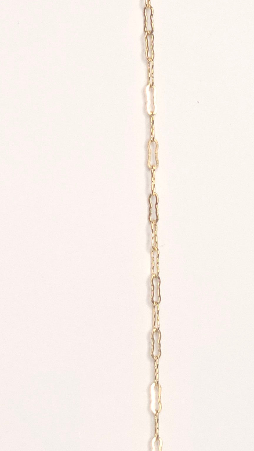Textured krinkle chain in gold fill, a bold yet refined permanent jewelry option for everyday intention and elegance. Be Intentionally Linked.
