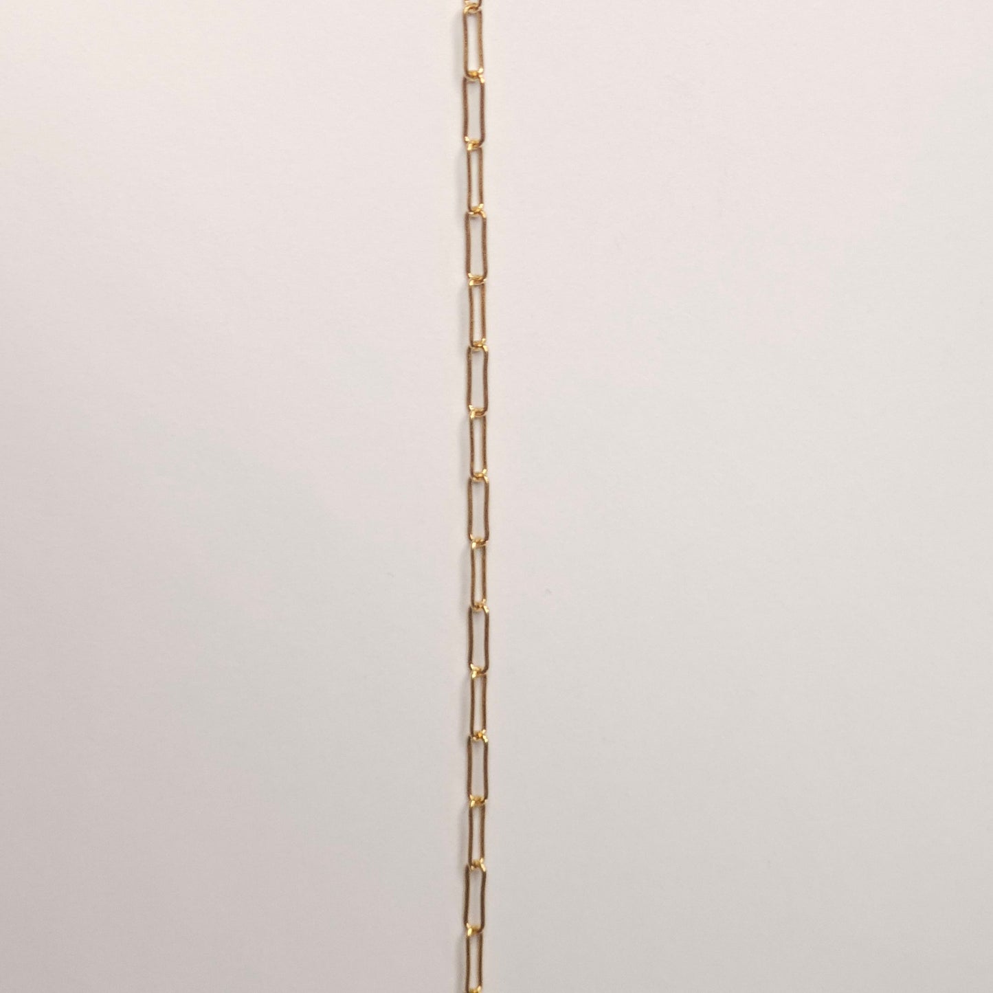 Modern and intentional 14k gold filled medium paperclip chain — elegant, clean, and designed to last. Intentionally Linked Jewelry is the best for permanent jewelry in Maryland.

