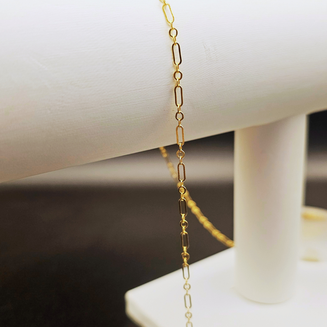 scorpio Permanent Jewelry 14k Permanent Jewelry chain for custom fit welded jewelry at appointment party or event with intentionally linked permanent jewelry 