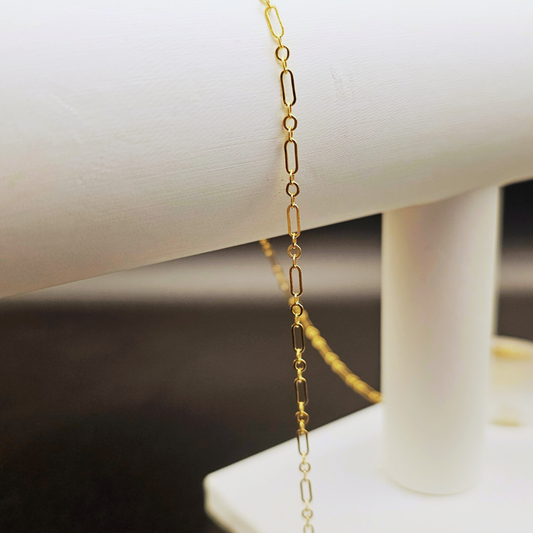 scorpio Permanent Jewelry 14k Permanent Jewelry chain for custom fit welded jewelry at appointment party or event with intentionally linked permanent jewelry 