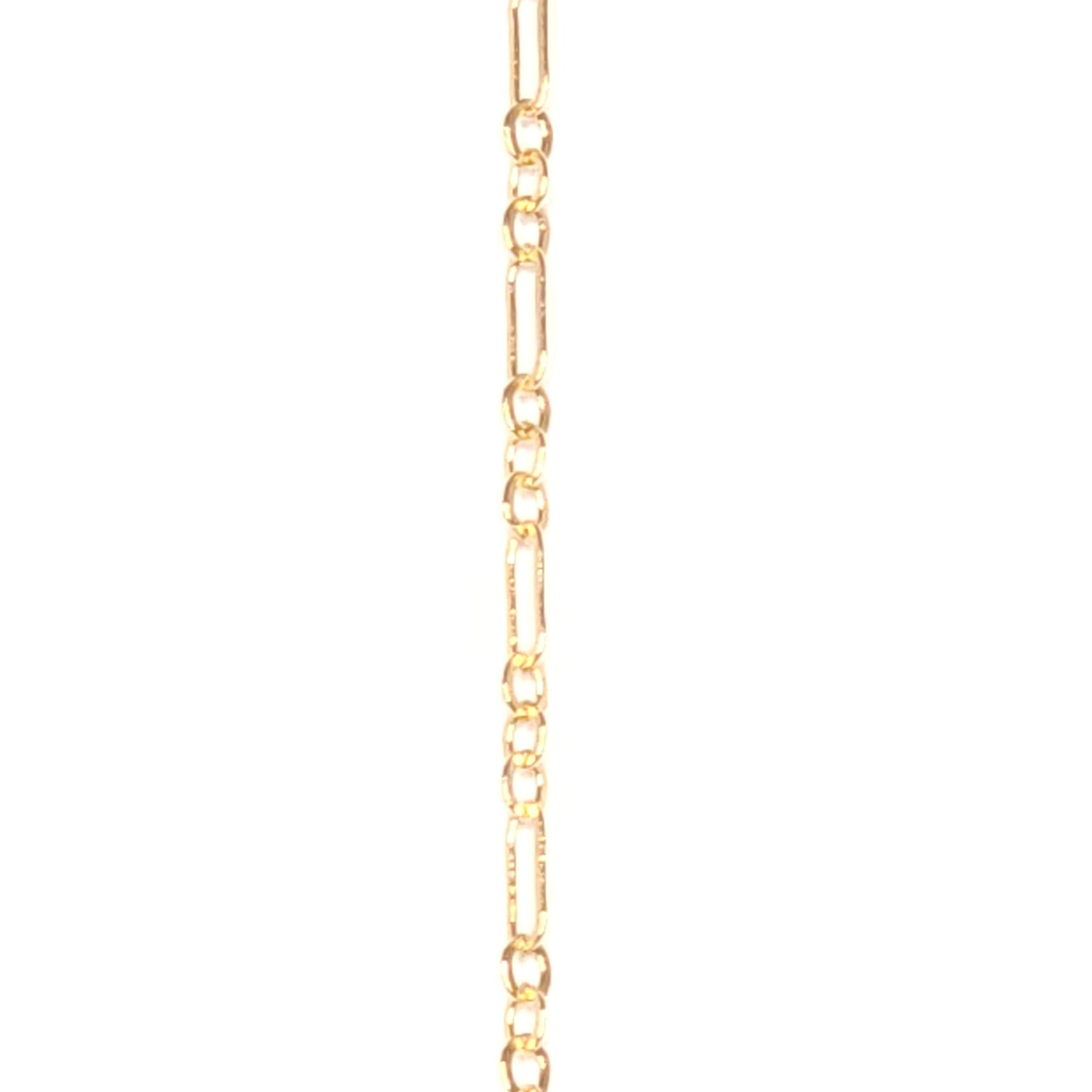 Loop and circle pattern chain in 14k gold fill, designed for movement, mystery, and strength — permanent jewelry by Intentionally Linked Jewelry.
