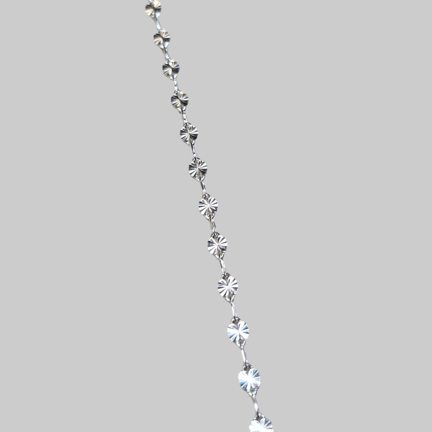 sunburst chain in sterling silver in our intentionally linked baltimore studio 