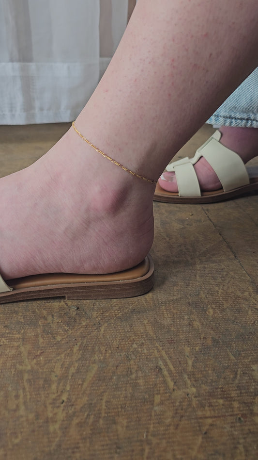 Mini Figaro | 14k Gold Filled | Permanent Jewelry | Be Intentionally Linked | Baltimore, Maryland