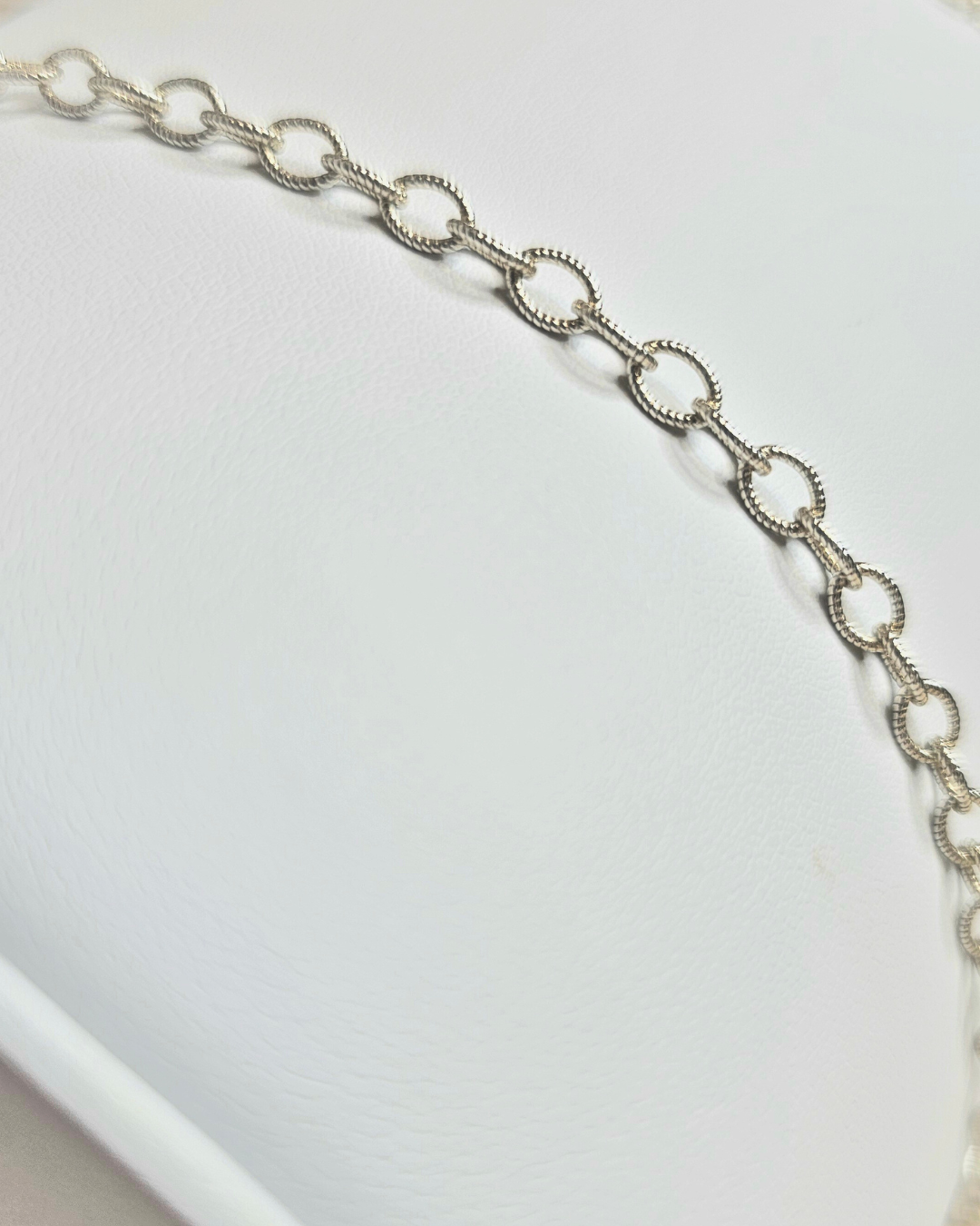 Fortis | Sterling Silver | Twisted Oval Chain | Permanent Jewelry | Be Intentionally Linked