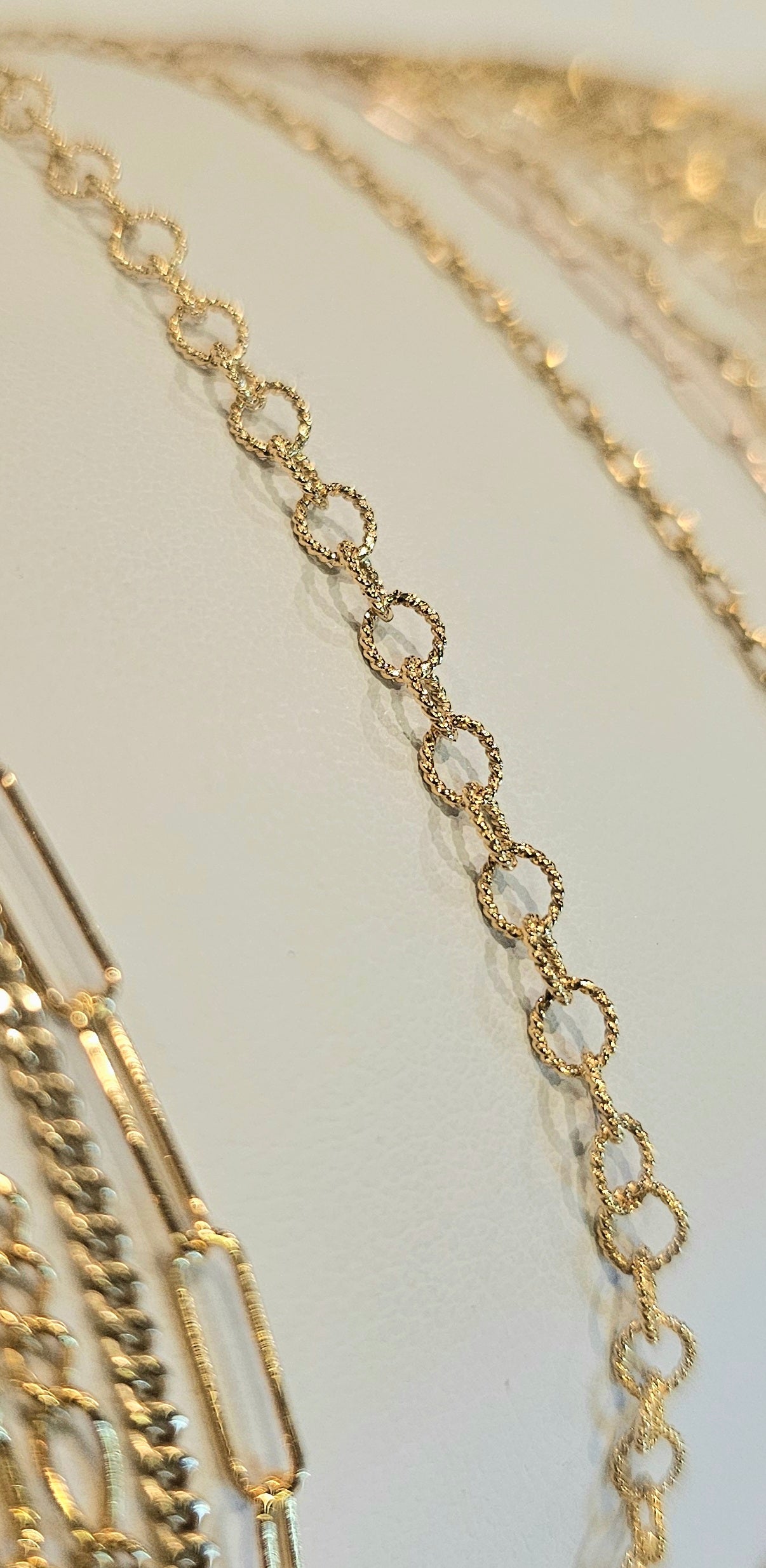 Soren | Textured Oval Cable | 14k Gold Filled | Permanent Jewelry | Be Intentionally Linked | Baltimore, Maryland