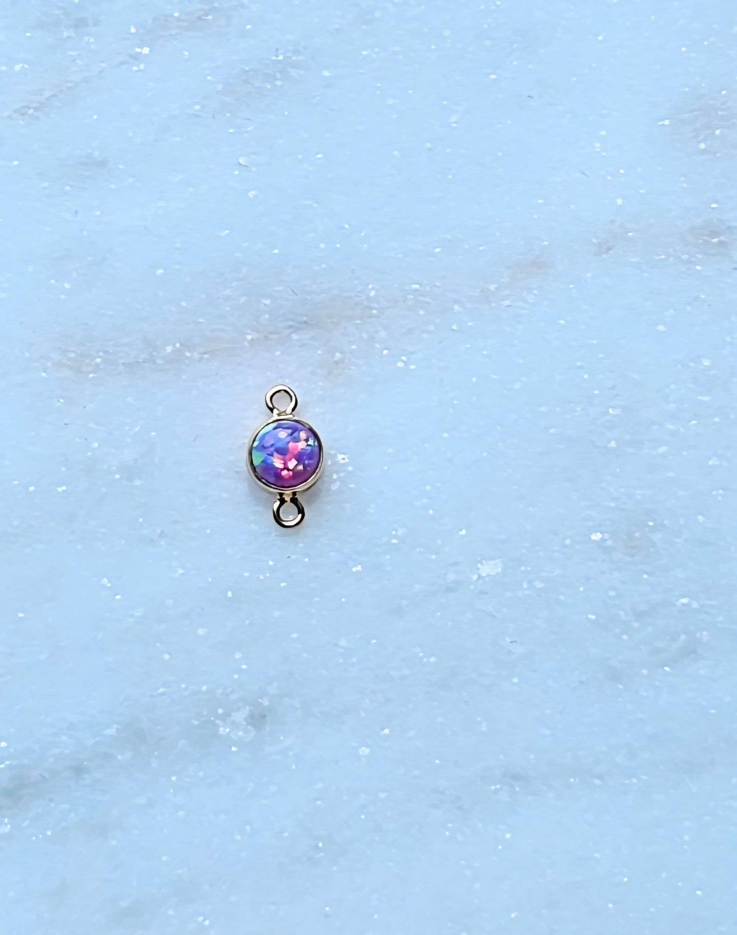 Purple Opal Connector | 14k Gold-Filled | Spiritual & Intentional Permanent Jewelry | Be Intentionally Linked In Maryland