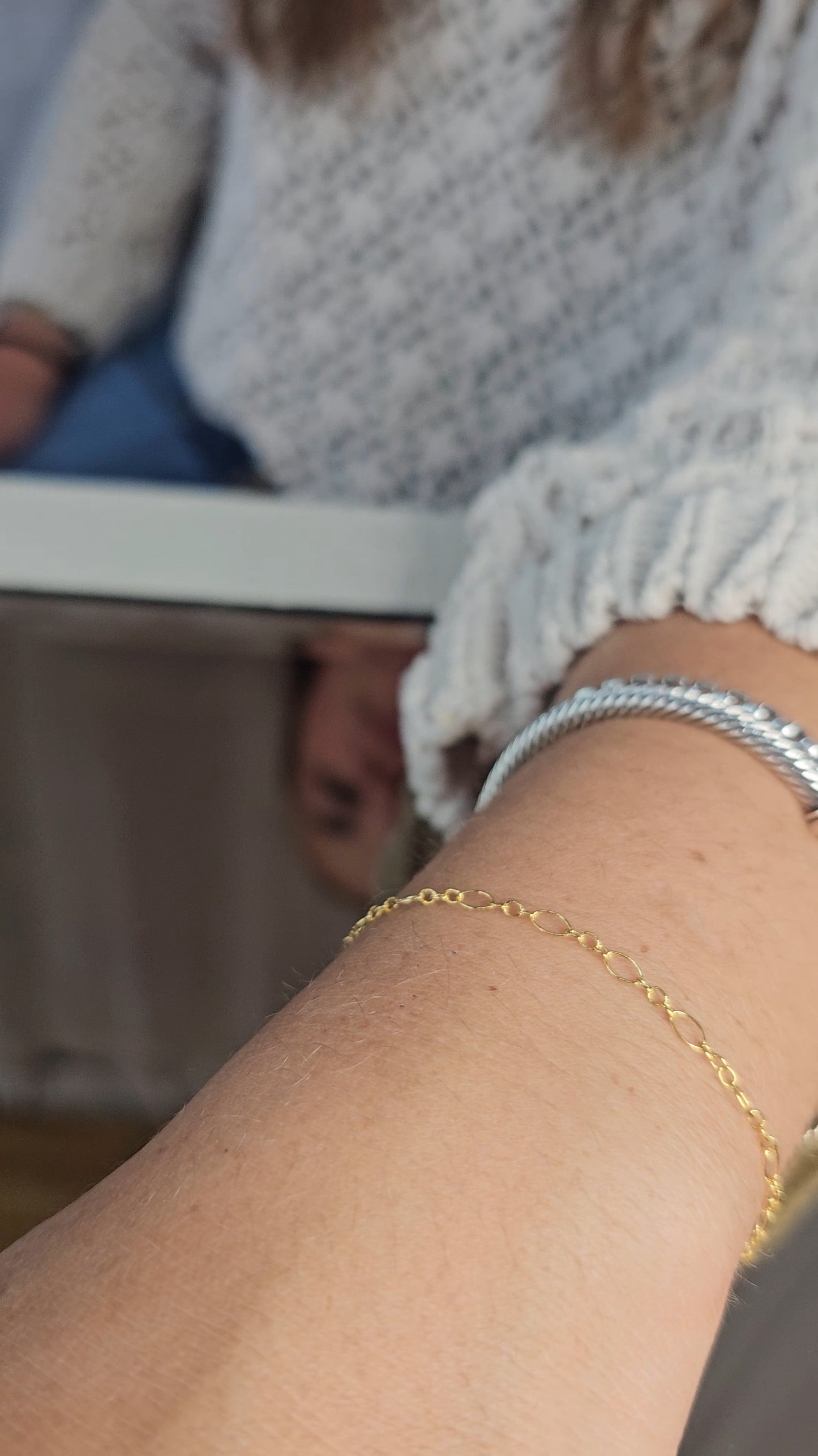Diamond Cable Mini | 3+1 Long & Short | 14k Gold Filled | Permanent Jewelry | Be Intentionally Linked | Baltimore, Maryland