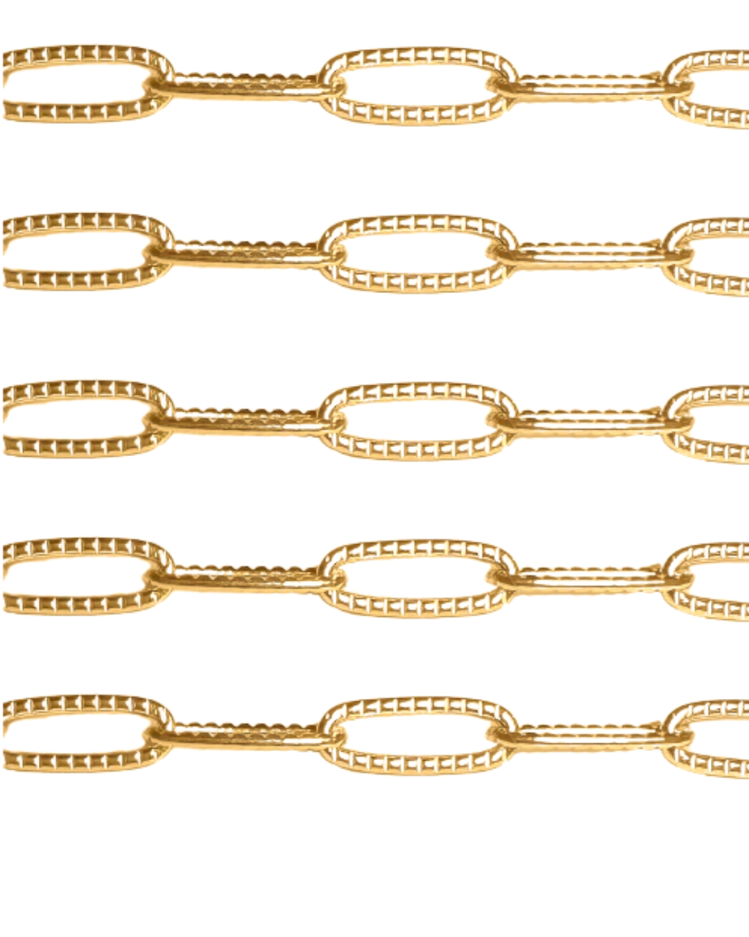 Rhea | Textured Paperclip | 14k Gold Filled | Permanent Jewelry | Be Intentionally Linked | Baltimore, Maryland