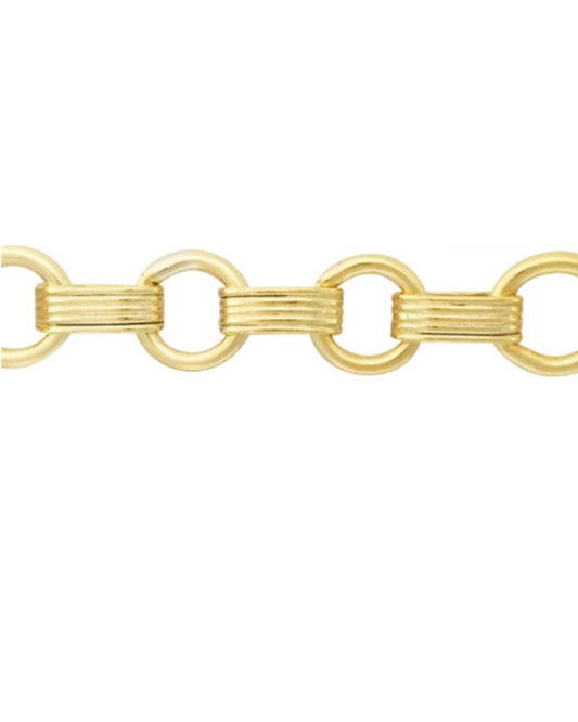 Vara | Flat Circle Statement Chain | 14k Gold Filled | Permanent Jewelry | Be Intentionally Linked | Baltimore, Maryland