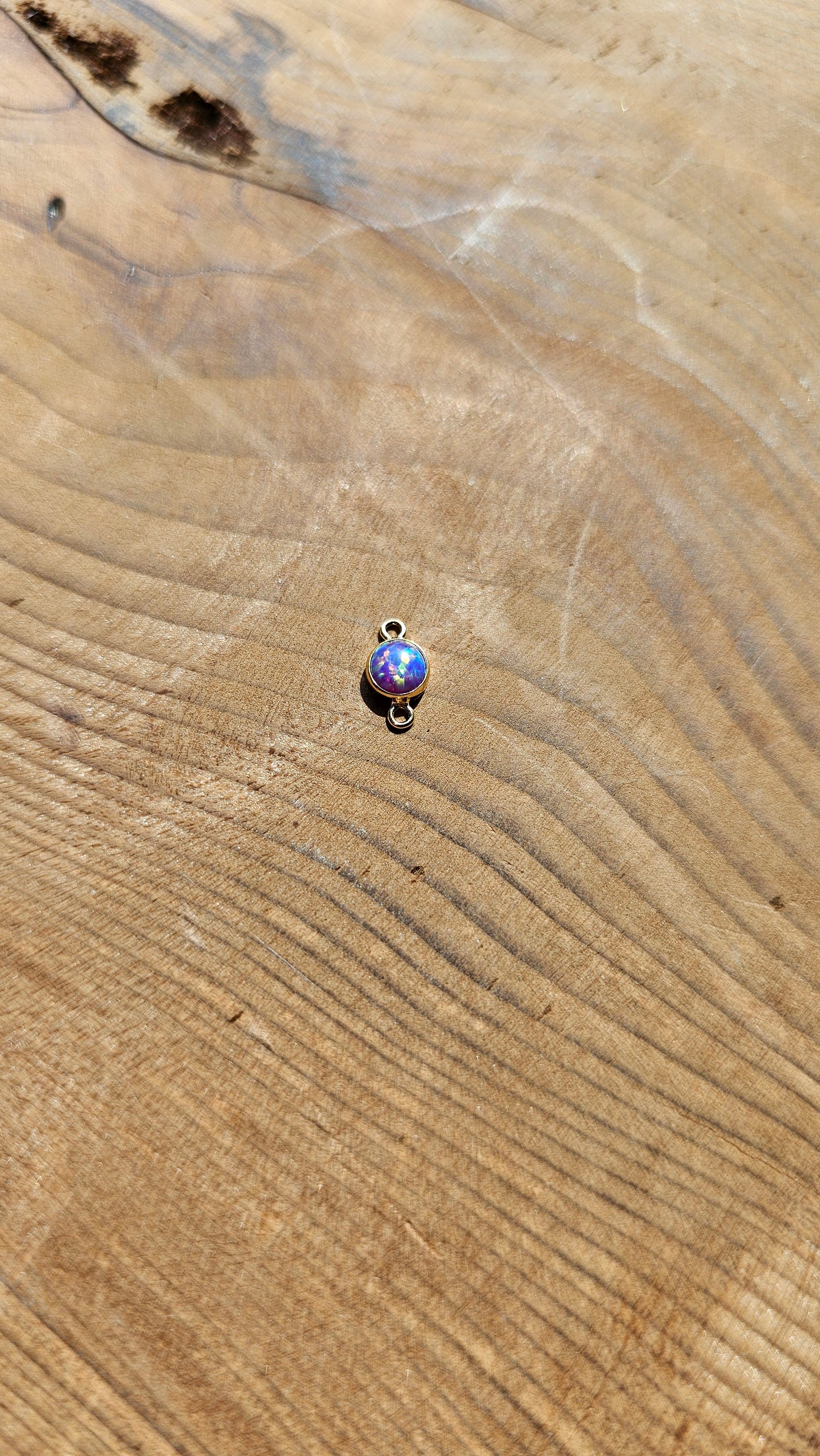 Purple Opal Connector | 14k Gold-Filled | Spiritual & Intentional Permanent Jewelry | Be Intentionally Linked In Maryland