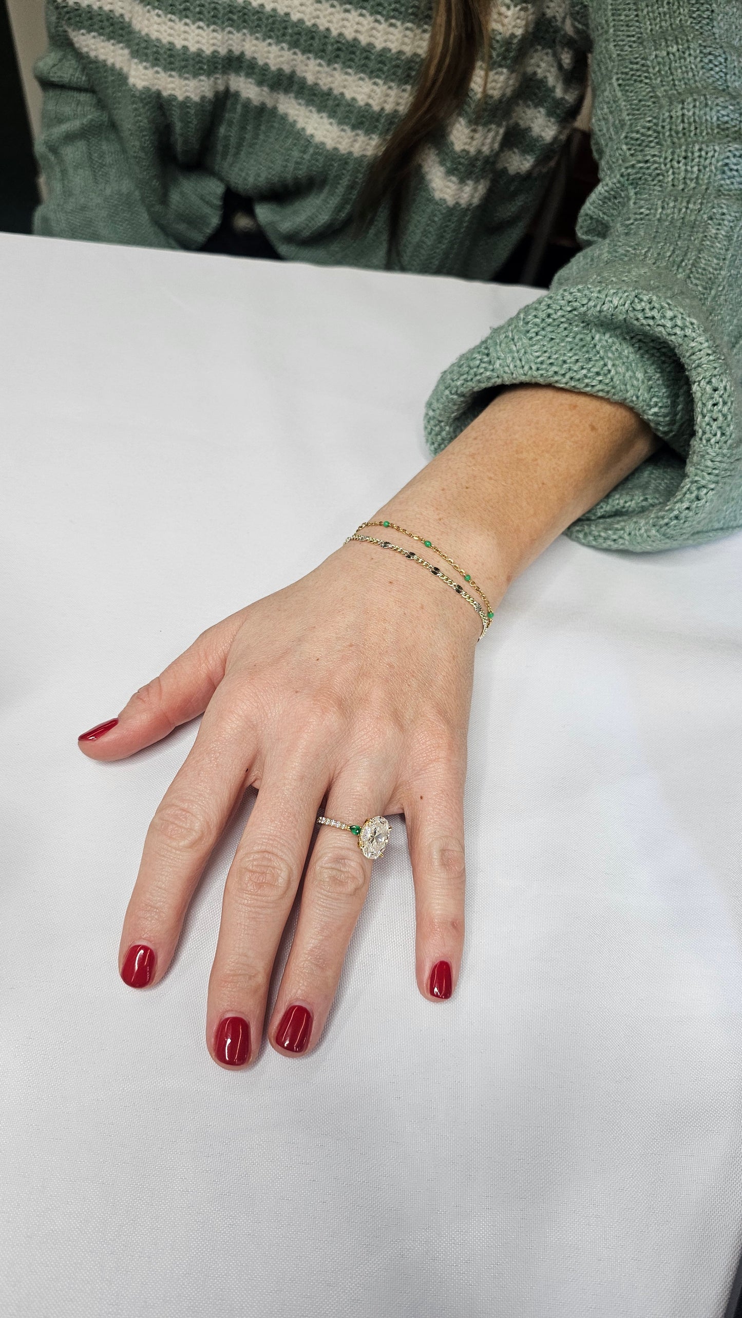 Equinox | Starburst Curb | 14k Gold Filled & Sterling Silver | Baltimore Permanent Jewelry | Be Intentionally Linked