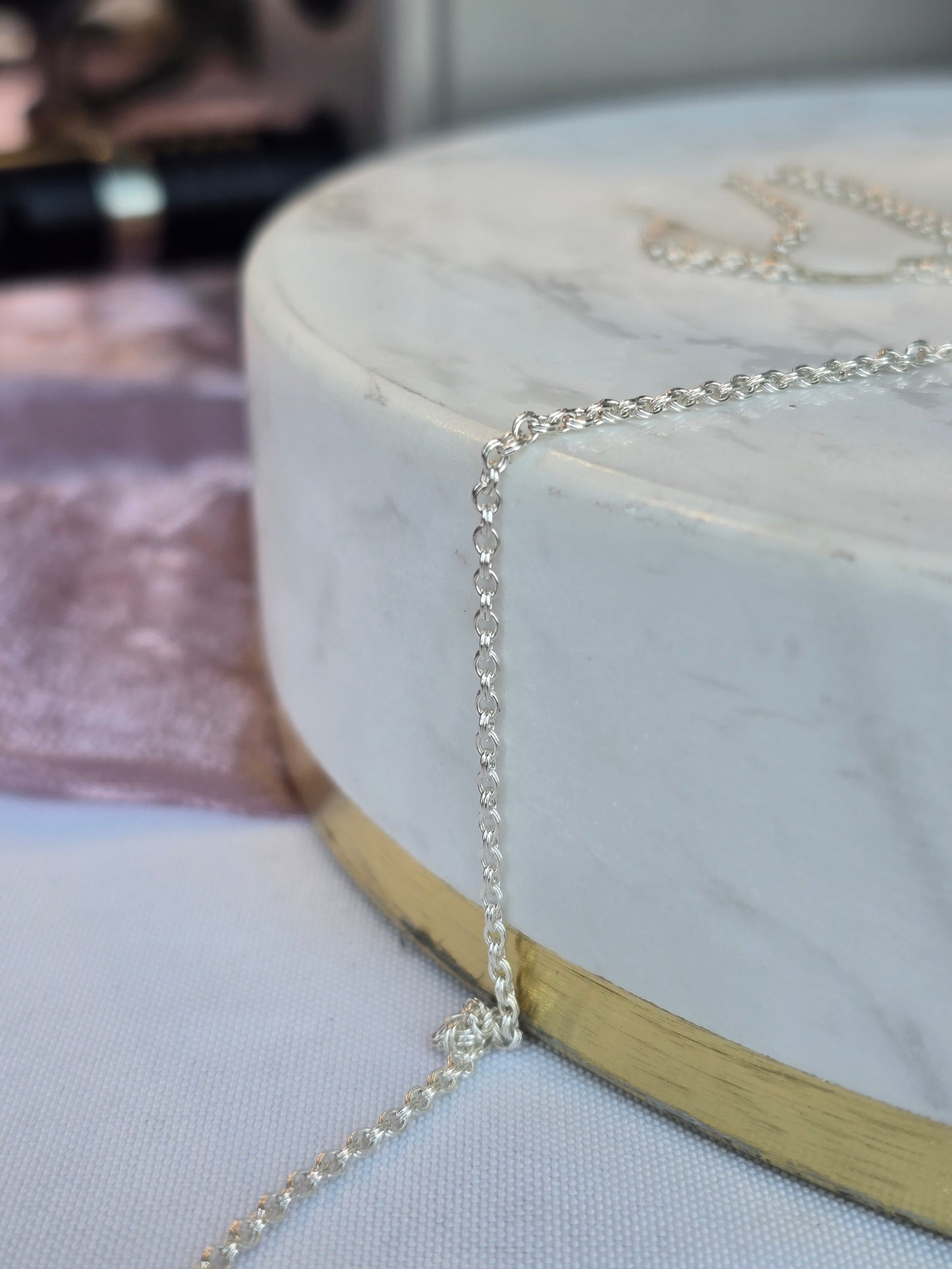 Double Rolo Chain| Sterling Silver Chain | Permanent Jewelry Chain | Intentionally Linked Jewelry | Baltimore, Maryland