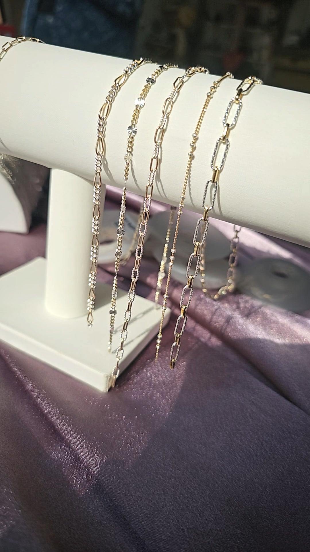 Equinox | Starburst Curb | 14k Gold Filled & Sterling Silver | Baltimore Permanent Jewelry | Be Intentionally Linked