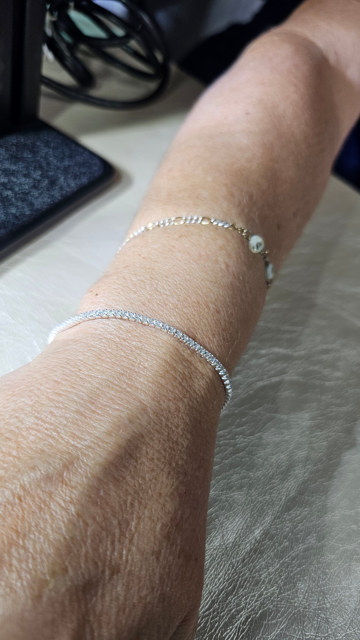 Cz Sterling Silver | Tennis Chain | Permanent Jewelry | Intentionally Linked Jewelry |  Canton |Baltimore, Maryland