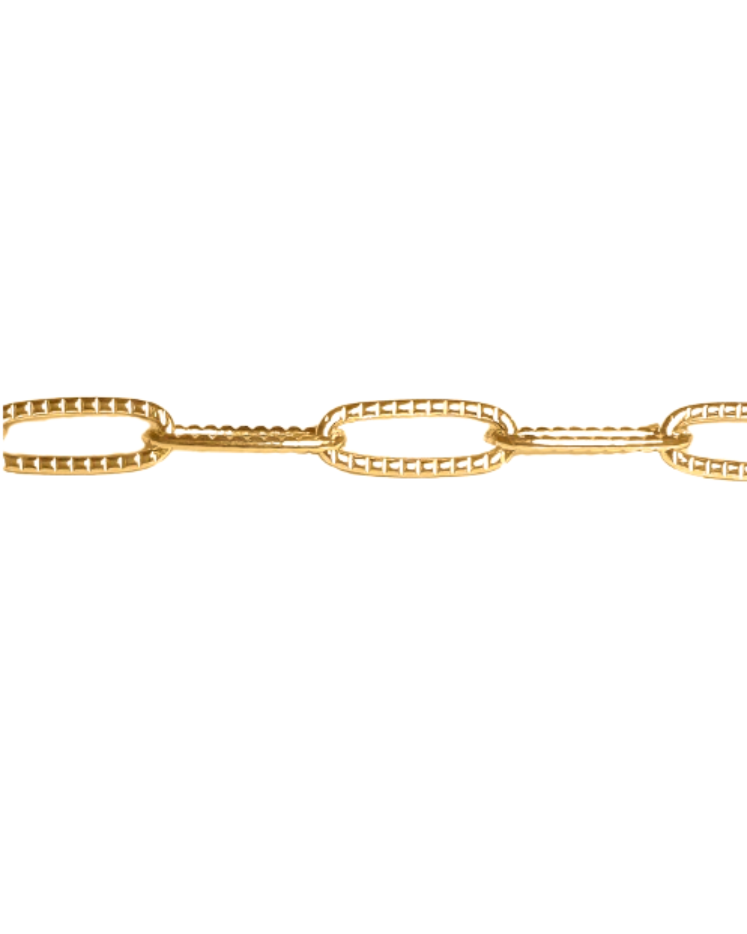 Rhea | Textured Paperclip | 14k Gold Filled | Permanent Jewelry | Be Intentionally Linked | Baltimore, Maryland
