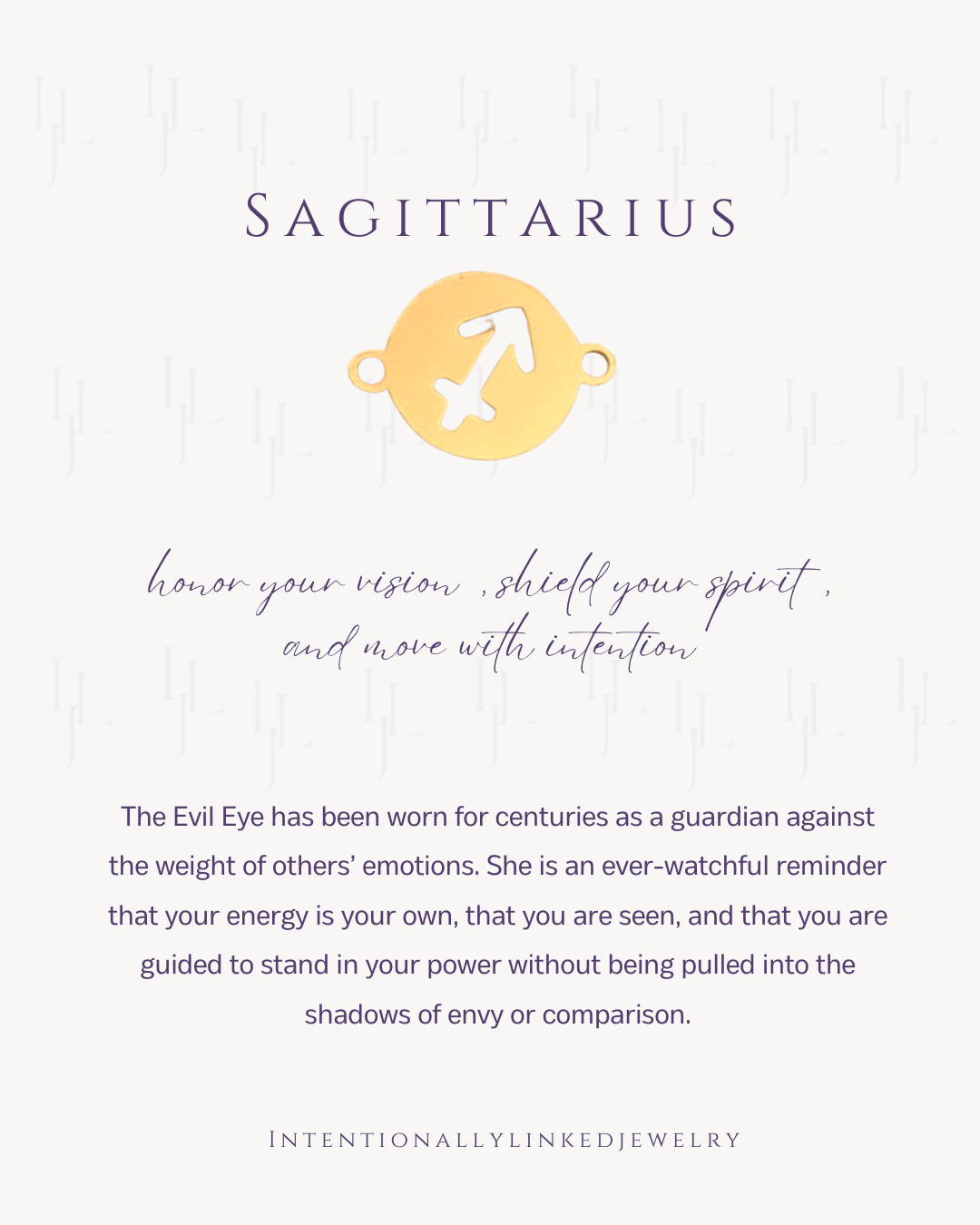 Sagittarius Zodiac Connector | Sterling Silver | Spiritual & Intentional Permanent Jewelry | Be Intentionally Linked