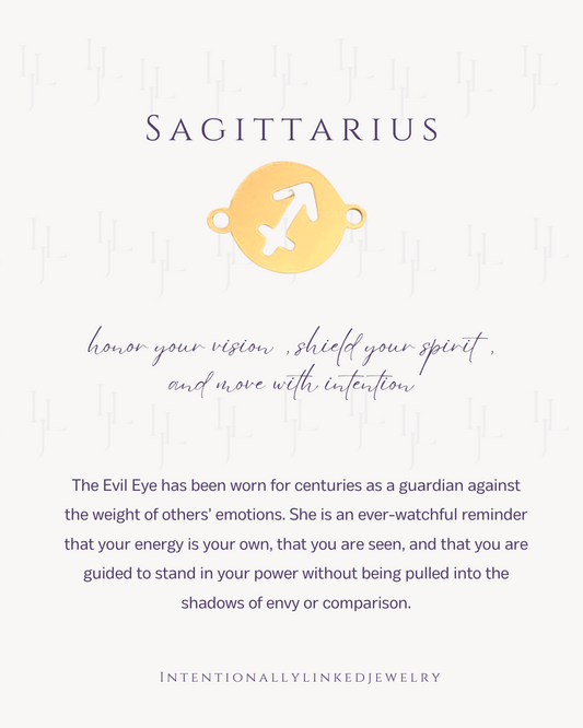 Sagittarius Zodiac Connector | 14K Gold Filled | Spiritual & Intentional Permanent Jewelry | Be Intentionally Linked