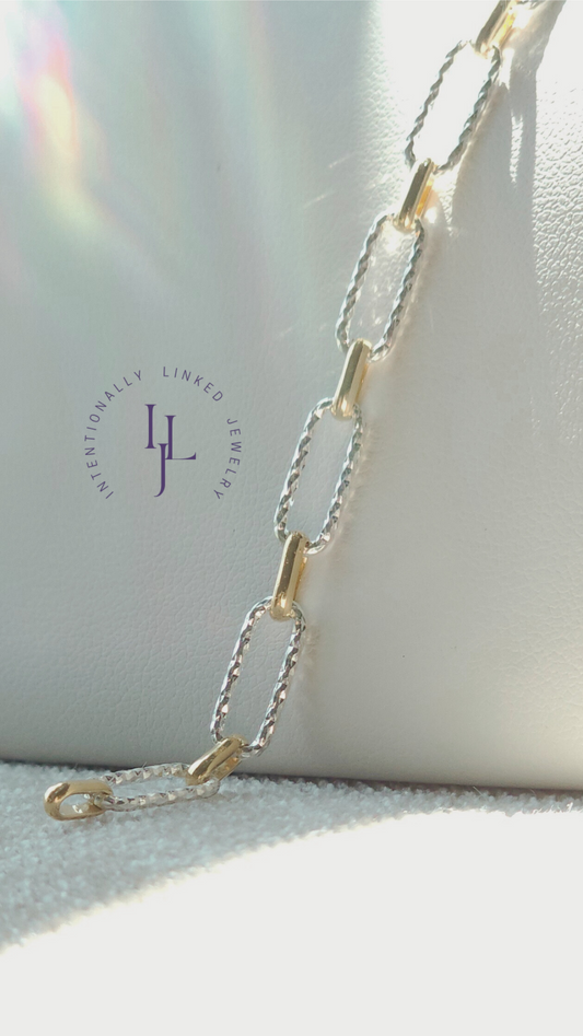 Radiant Link | 14K Gold Filled & Sterling Silver | Permanent Jewelry | Be Intentionally Linked